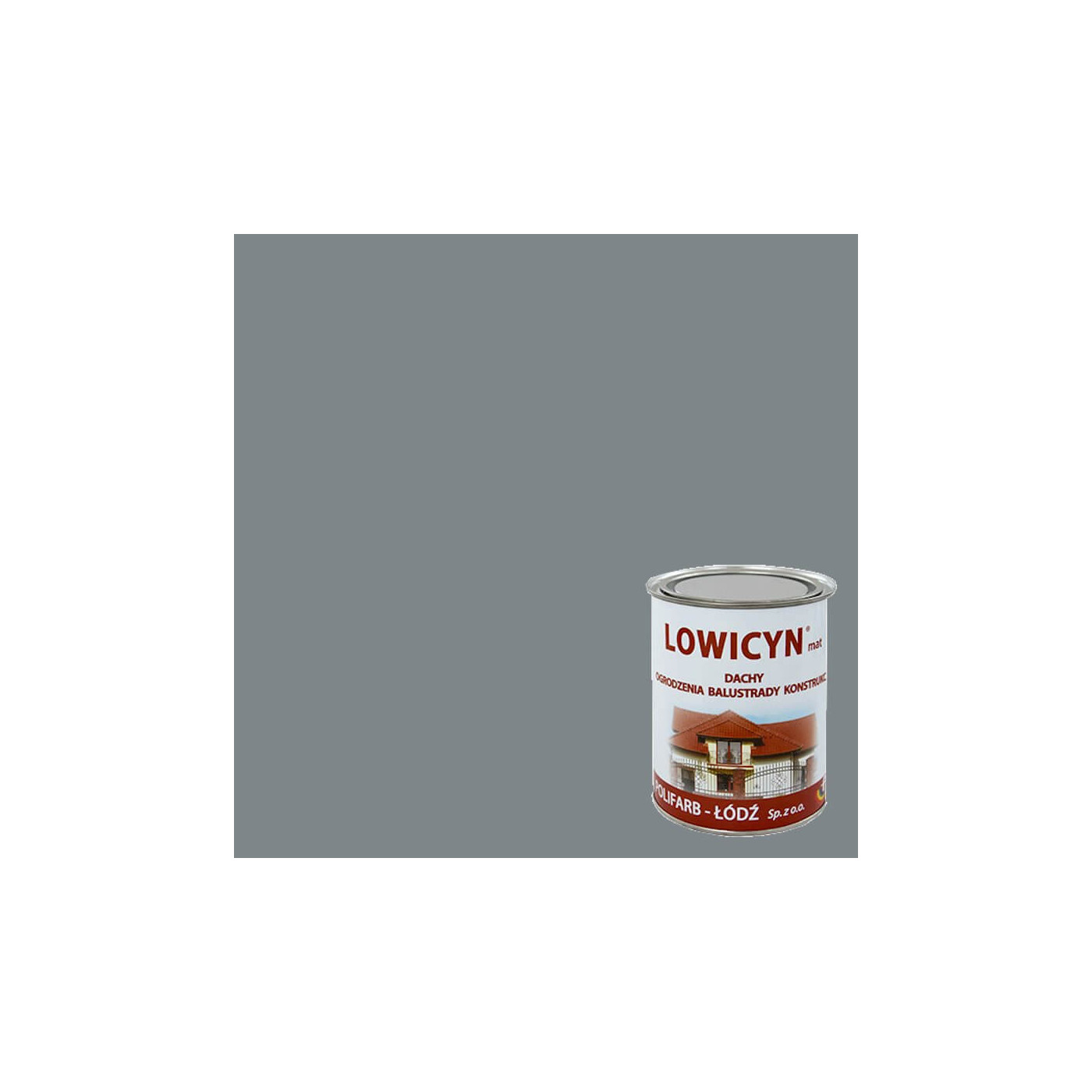 Farba Lowicyn Szary Jasny RAL7046 0,8L Polifarb Łódź Farba Lowicyn Szary Jasny RAL7046 0,8L Polifarb Łódź