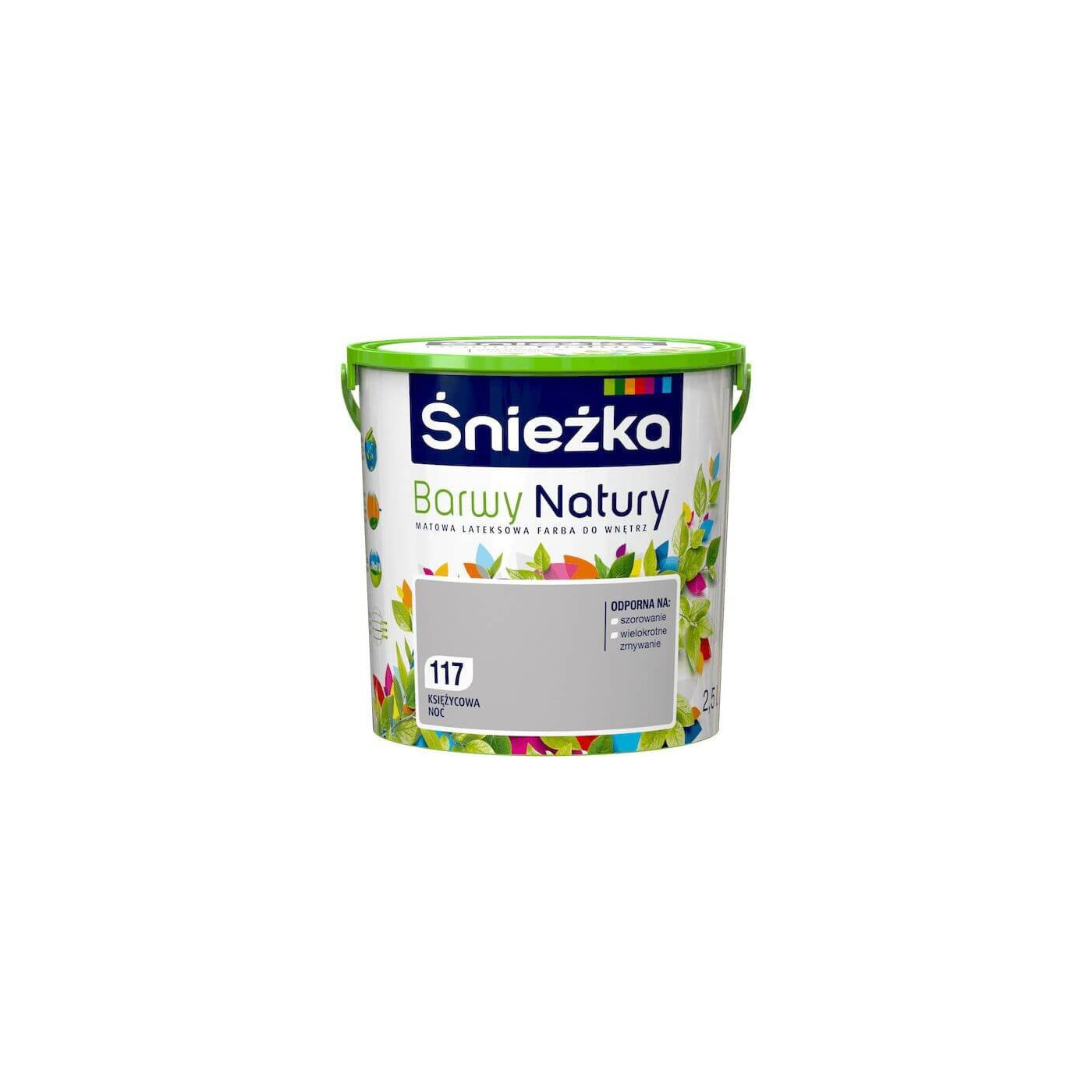 Farba Lateksowa Barwy Natury Księżycowa Noc 2,5L Śnieżka Farba Lateksowa Barwy Natury Księżycowa Noc 2,5L Śnieżka
