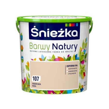 Farba Lateksowa Barwy Natury Angielska Róża 2,5L Śnieżka
