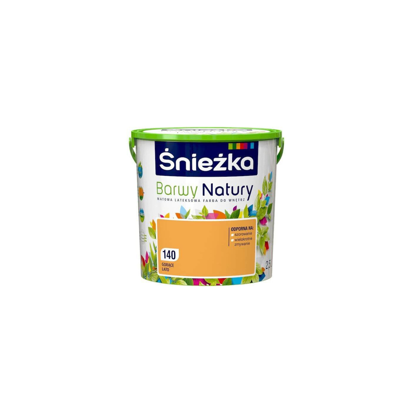 Farba Lateksowa Barwy Natury Gorące Lato 2,5L Śnieżka Farba Lateksowa Barwy Natury Gorące Lato 2,5L Śnieżka
