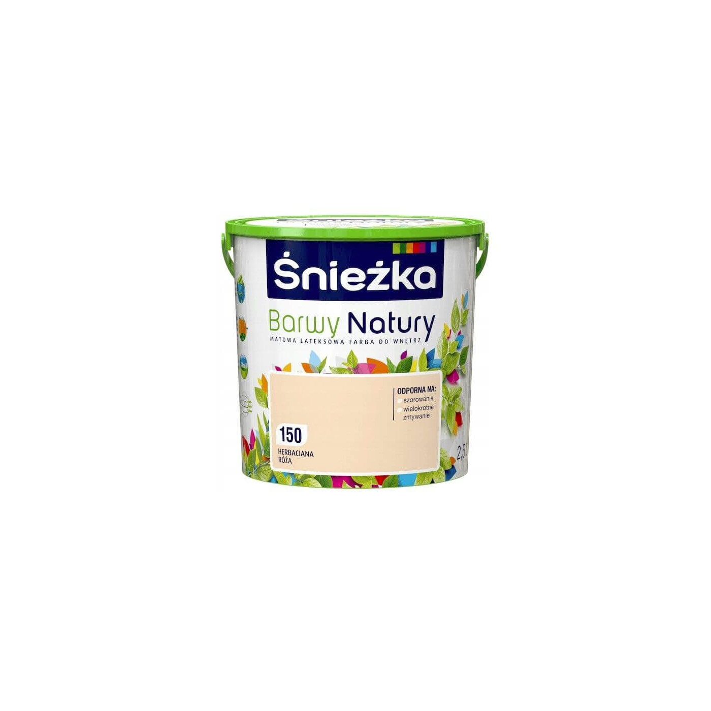 Farba Lateksowa Barwy Natury Herbaciana Róża 2,5L Śnieżka Farba Lateksowa Barwy Natury Herbaciana Róża 2,5L Śnieżka