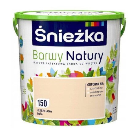 Farba Lateksowa Barwy Natury Herbaciana Róża 2,5L Śnieżka