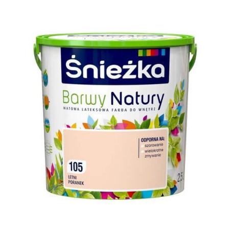 Farba Lateksowa Barwy Natury Letni Poranek 2,5L Śnieżka