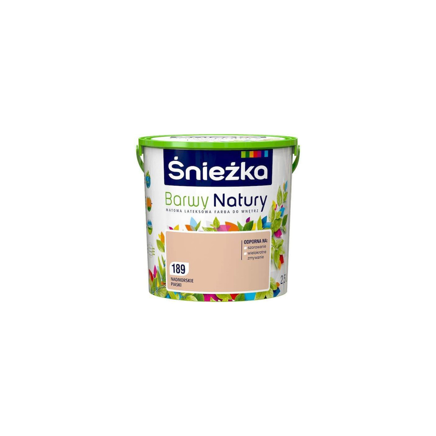 Farba Lateksowa Barwy Natury Nadmorskie Piaski 2,5L Śnieżka Farba Lateksowa Barwy Natury Nadmorskie Piaski 2,5L Śnieżka