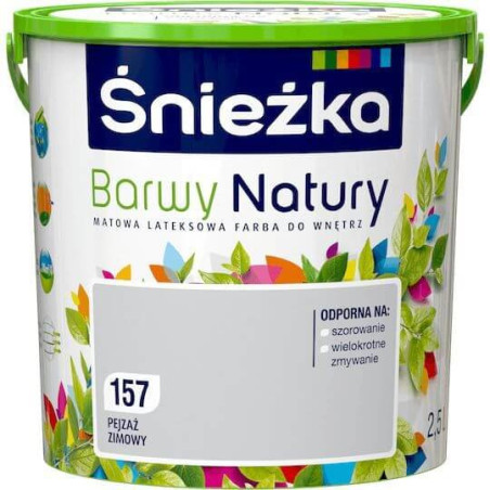 Farba Lateksowa Barwy Natury Pejzaż Zimowy 2,5L Śnieżka