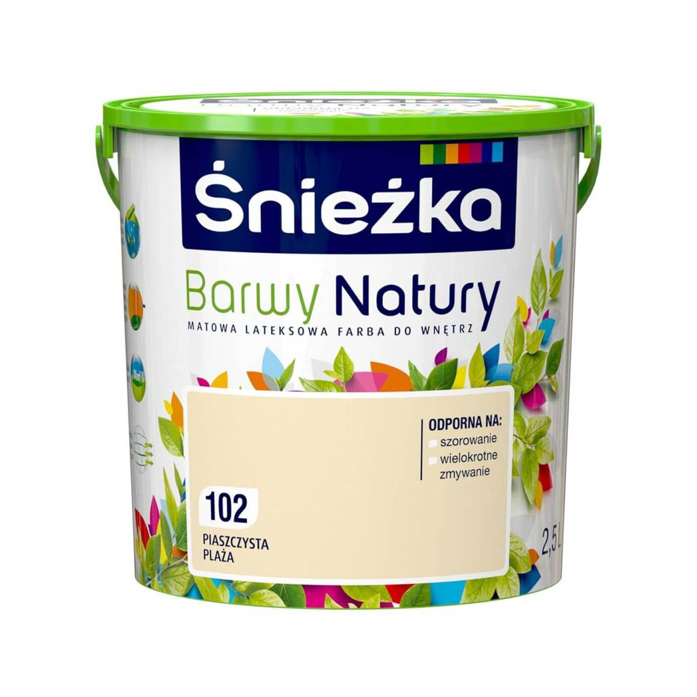 Farba Lateksowa Barwy Natury Piaszczysta Plaża 2,5L Śnieżka Farba Lateksowa Barwy Natury Piaszczysta Plaża 2,5L Śnieżka