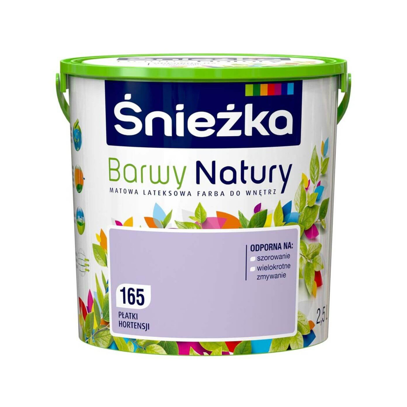 Farba Lateksowa Barwy Natury Płatki Hortensji 2,5L Śnieżka Farba Lateksowa Barwy Natury Płatki Hortensji 2,5L Śnieżka