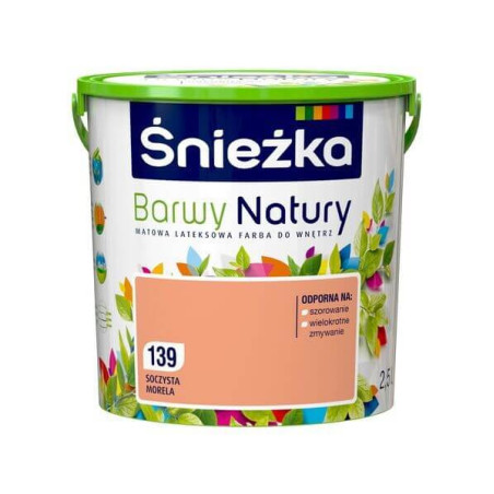 Farba Lateksowa Barwy Natury Soczysta Morela 2,5L Śnieżka