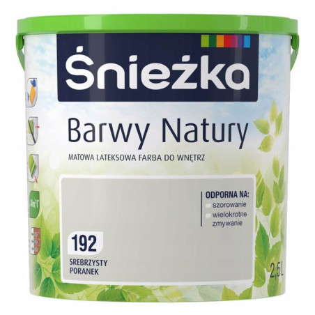 Farba Lateksowa Barwy Natury Srebrzysty Poranek 2,5L Śnieżka