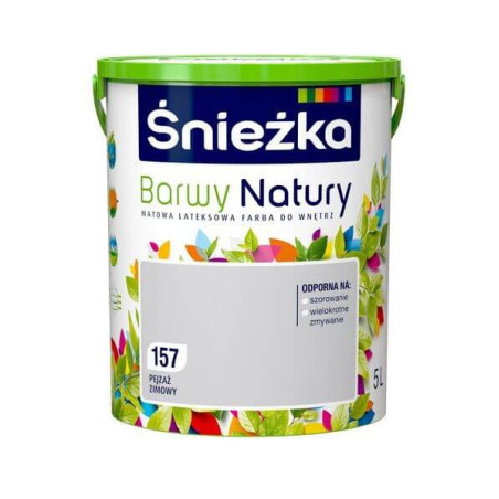 Farba Lateksowa Barwy Natury Pejzaż Zimowy 5L Śnieżka