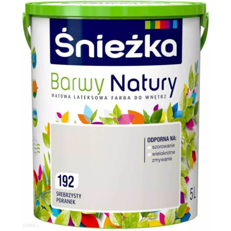Farba Lateksowa Barwy Natury Srebrzysty Poranek 5L Śnieżka