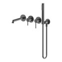 Bateria Wannowa Podtynkowa 4-Otworowa Z Boxem I Zestawem Prysznicowym Ori Gun Metal 08032BN Emporia Bateria Wannowa Podtynkowa 4-Otworowa Z Boxem I Zestawem Prysznicowym Ori Gun Metal 08032BN Emporia