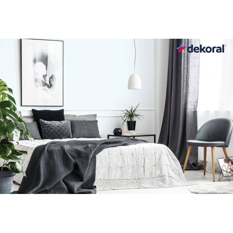 Farba Lateksowa Moc Koloru Ulotna Szarość 5L Dekoral Farba Lateksowa Moc Koloru Ulotna Szarość 5L Dekoral