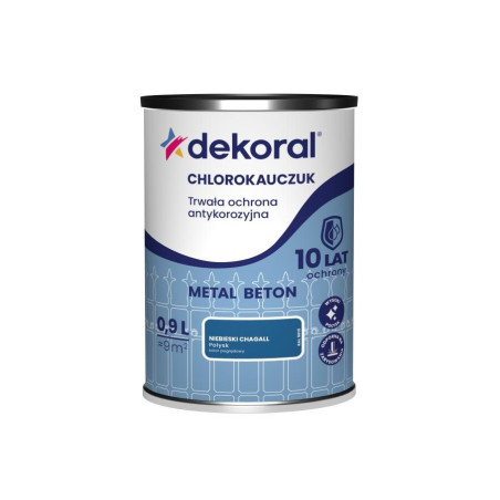 Emalia Chlorokauczukowa Strong Niebieski Chagall RAL 5010 0,9L Dekoral