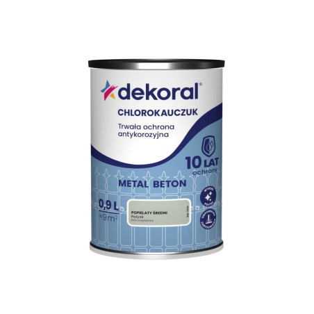 Emalia Chlorokauczukowa Strong Popielaty Średni RAL 7038 0,9L Dekoral