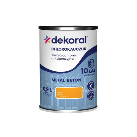 Emalia Chlorokauczukowa Strong Żółty RAL 1007 0,9L Dekoral