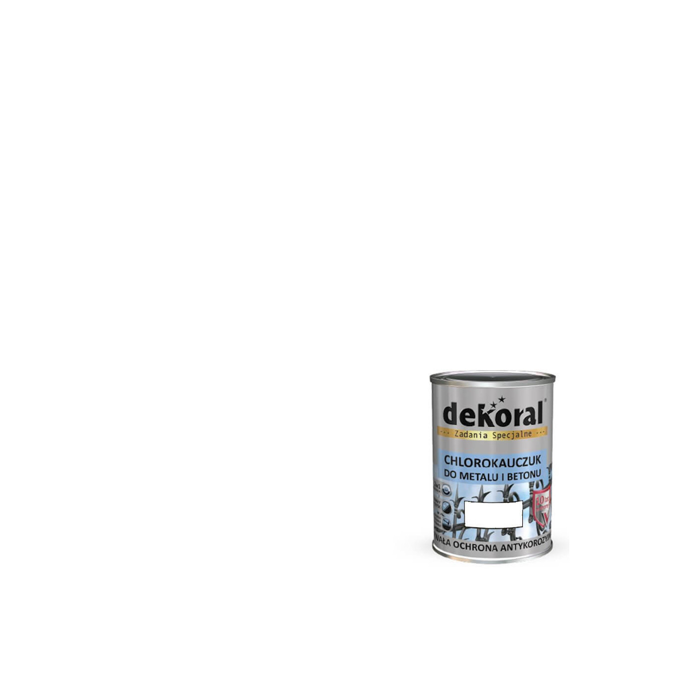 Emalia Chlorokauczukowa Strong Biała RAL 9003 5L Dekoral Emalia Chlorokauczukowa Strong Biała RAL 9003 5L Dekoral