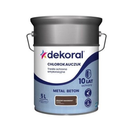 Emalia Chlorokauczukowa Strong Brązowy Mahoń RAL 8016 5L Dekoral