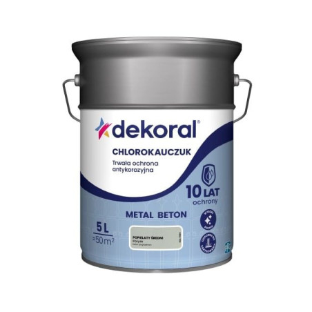 Emalia Chlorokauczukowa Strong Popielaty Średni RAL 7038 5L Dekoral