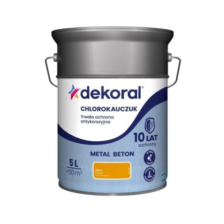 Emalia Chlorokauczukowa Strong Żółty RAL 1007 5L Dekoral