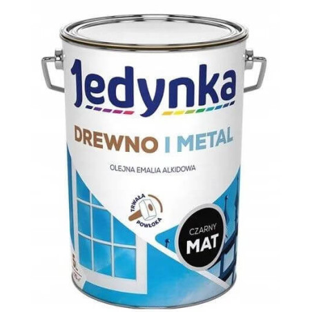 Farba Drewno I Metal Czarny Mat 5L Jedynka-Tikkurila