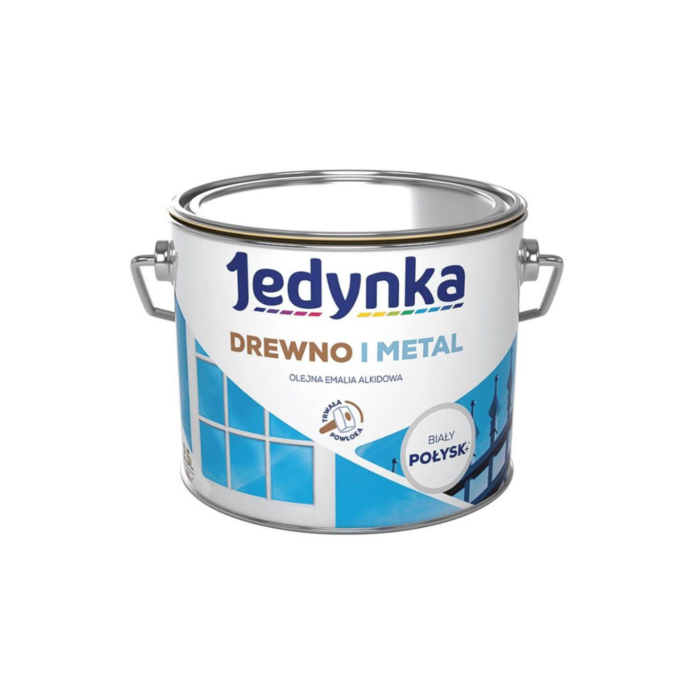 Farba Drewno I Metal Biały 2,5L Jedynka-Tikkurila Farba Drewno I Metal Biały 2,5L Jedynka-Tikkurila