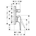 Bateria Wannowa Podtynkowa Metropol 32545000 Hansgrohe Bateria Wannowa Podtynkowa Metropol 32545000 Hansgrohe