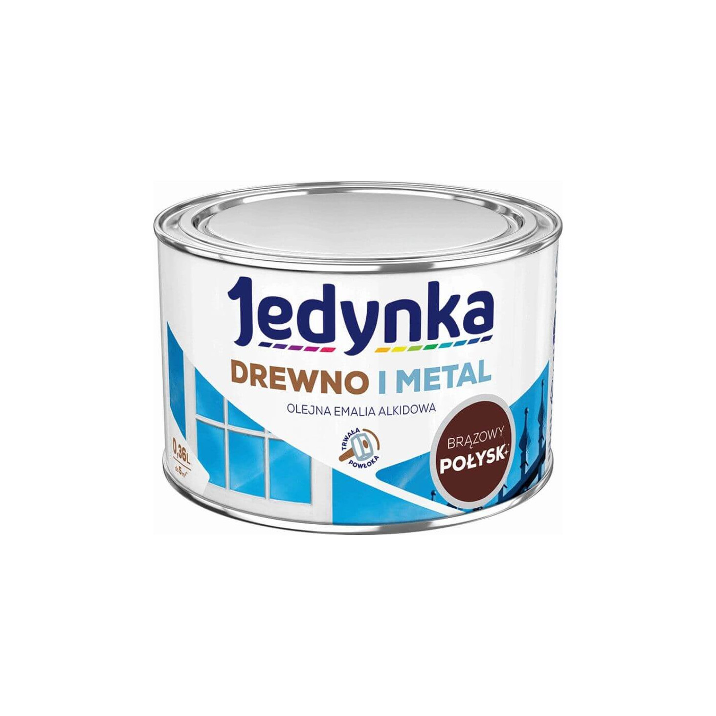 Farba Drewno I Metal Brązowy 0,36L Jedynka-Tikkurila Farba Drewno I Metal Brązowy 0,36L Jedynka-Tikkurila