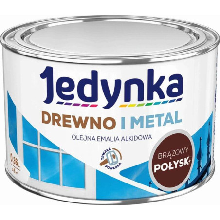 Farba Drewno I Metal Brązowy 0,36L Jedynka-Tikkurila
