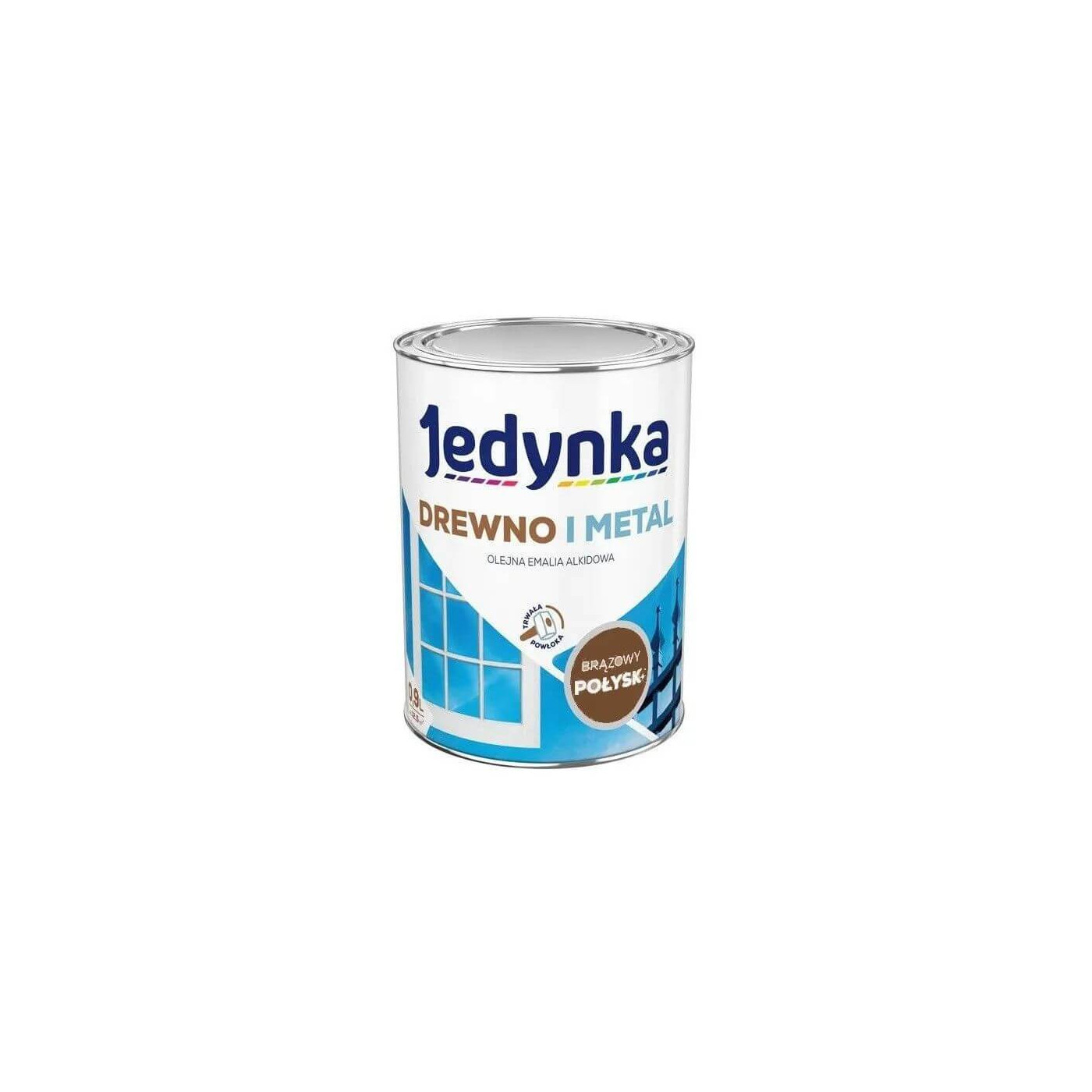 Farba Drewno I Metal Brązowy 0,9L Jedynka-Tikkurila Farba Drewno I Metal Brązowy 0,9L Jedynka-Tikkurila