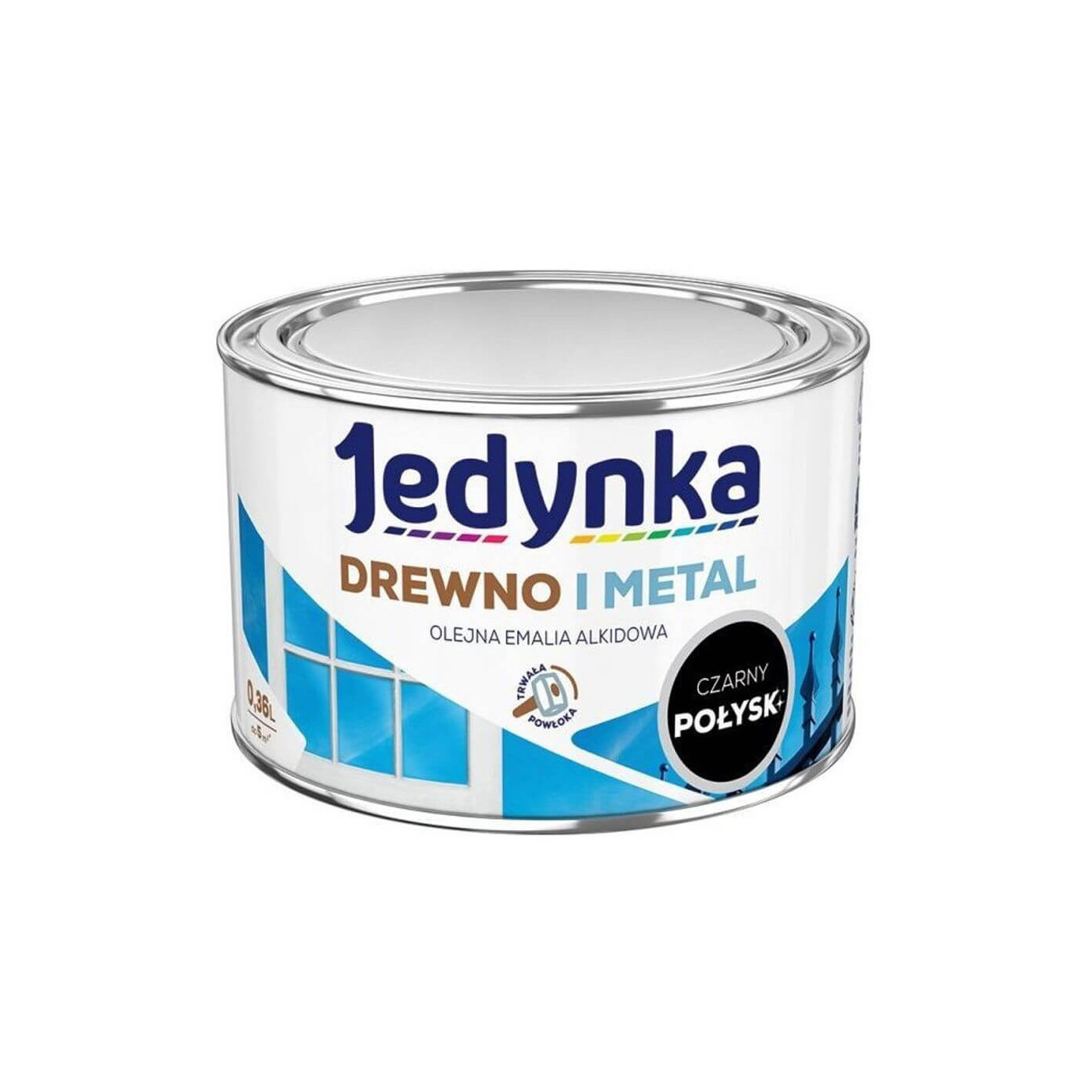 Farba Drewno I Metal Czarny 0,36L Jedynka-Tikkurila Farba Drewno I Metal Czarny 0,36L Jedynka-Tikkurila