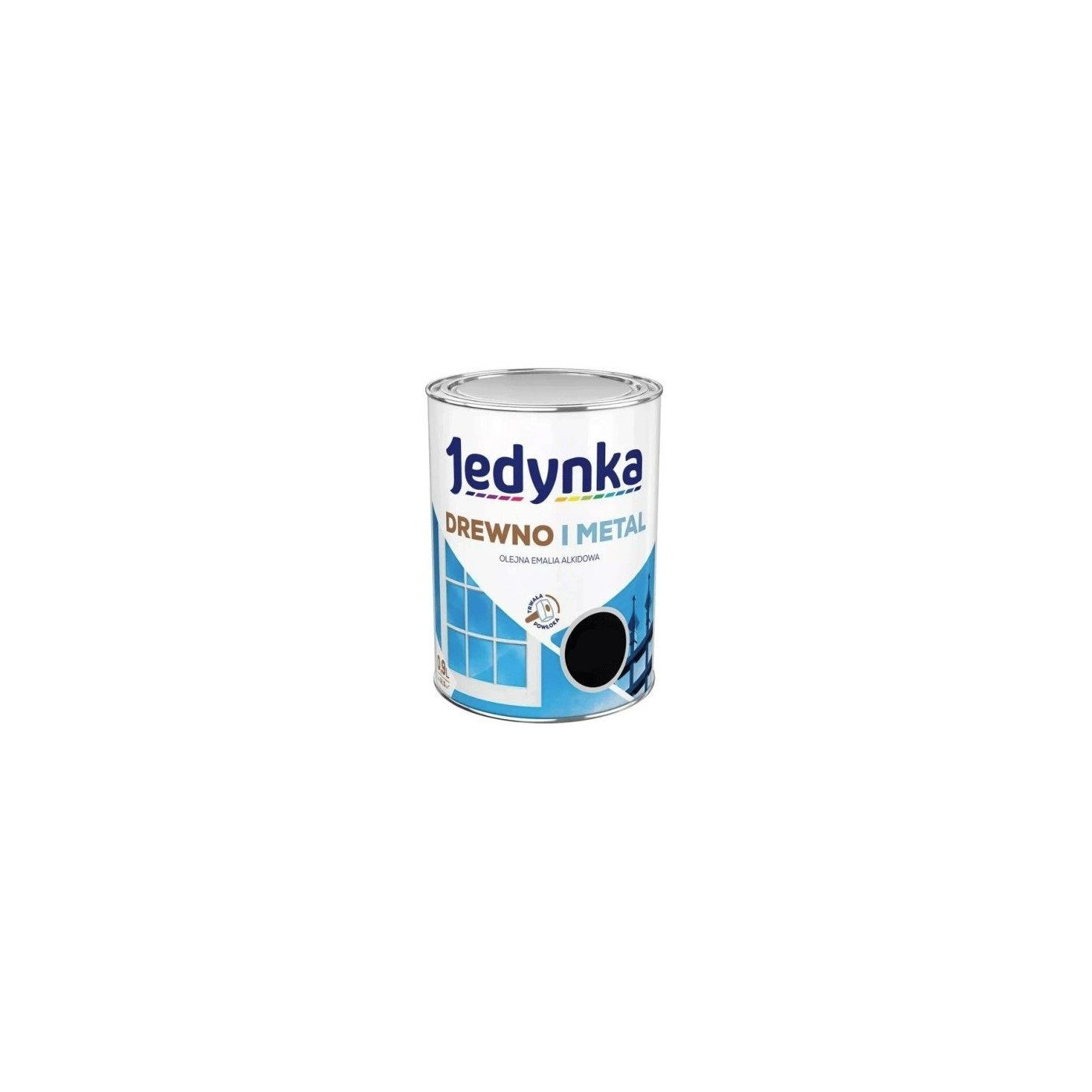Farba Drewno I Metal Czarny 0,9L Jedynka Farba Drewno I Metal Czarny 0,9L Jedynka