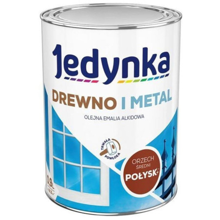 Farba Drewno I Metal Orzech Średni 0,9L Jedynka-Tikkurila