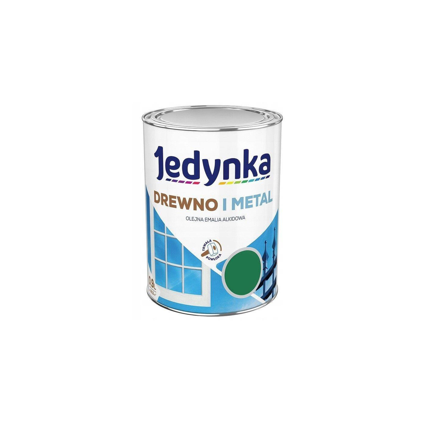 Farba Drewno I Metal Zielony 0,9L Jedynka-Tikkurila Farba Drewno I Metal Zielony 0,9L Jedynka-Tikkurila