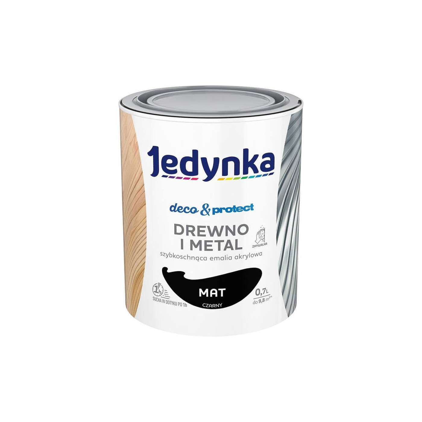 Farba Deco & Protect Drewno I Metal Czarny Mat 0,7L Jedynka-Tikkurila Farba Deco & Protect Drewno I Metal Czarny Mat 0,7L Jedynka-Tikkurila