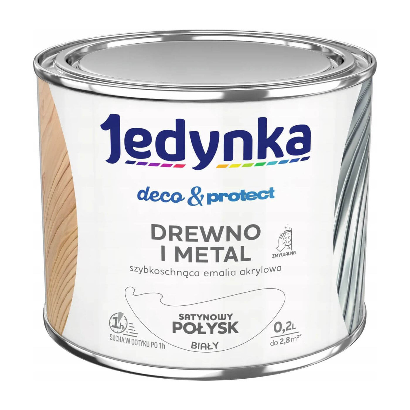 Farba Deco & Protect Drewno I Metal Biały Połysk 0,2L Jedynka-Tikkurila Farba Deco & Protect Drewno I Metal Biały Połysk 0,2L Jedynka-Tikkurila