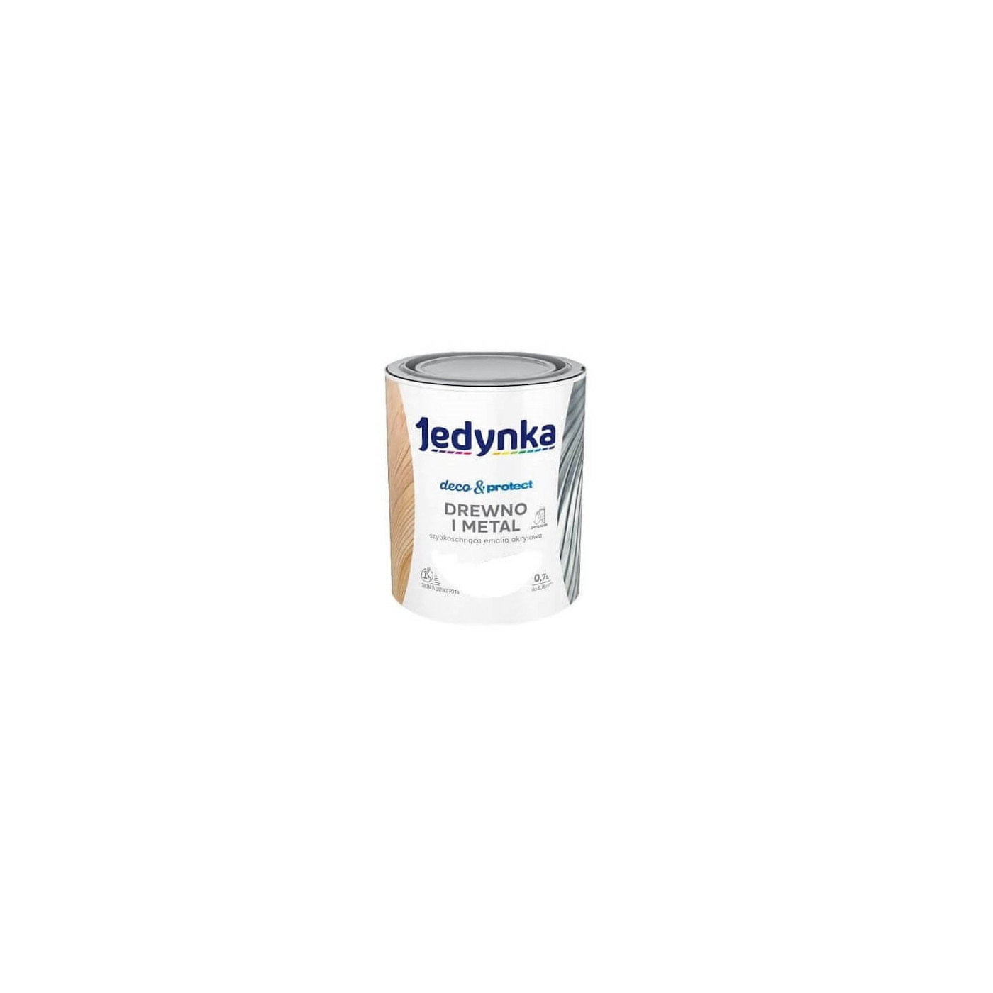 Farba Deco & Protect Drewno I Metal Biały Poł, 0,7L Jedynka-Tikkurila Farba Deco & Protect Drewno I Metal Biały Poł, 0,7L Jedynka-Tikkurila