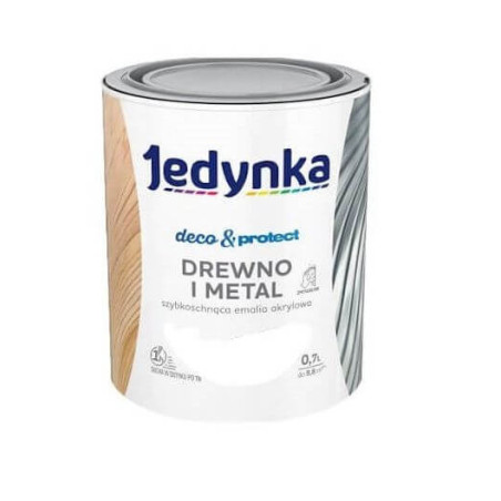 Farba Deco & Protect Drewno I Metal Biały Poł, 0,7L Jedynka-Tikkurila