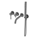 Bateria Wannowa Podtynkowa 4-Otworowa Z Boxem I Z Zestawem Prysznicowym Fly Gun Metal 03032BN Emporia Bateria Wannowa Podtynkowa 4-Otworowa Z Boxem I Z Zestawem Prysznicowym Fly Gun Metal 03032BN Emporia