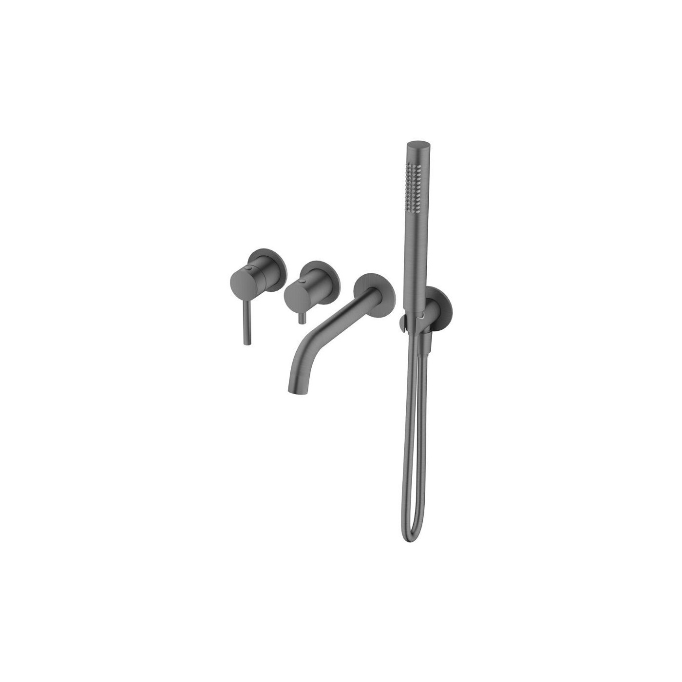 Bateria Wannowa Podtynkowa 4-Otworowa Z Boxem I Z Zestawem Prysznicowym Fly Gun Metal 03032BN Emporia Bateria Wannowa Podtynkowa 4-Otworowa Z Boxem I Z Zestawem Prysznicowym Fly Gun Metal 03032BN Emporia