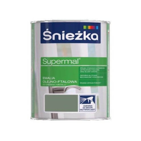 Emalia Olejno-Ftalowa Supermal Popielaty 0,2L Połysk Śnieżka