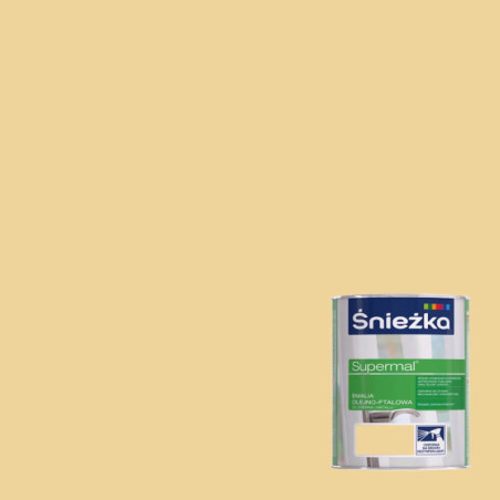 Emalia Olejno-Ftalowa Supermal Kremowy 0,4L Połysk Śnieżka