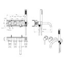 Bateria Wannowa Podtynkowa 4-Otworowa Z Boxem I Z Zestawem Prysznicowym Fly Miedź Szczotkowana 03032BRG Emporia Bateria Wannowa Podtynkowa 4-Otworowa Z Boxem I Z Zestawem Prysznicowym Fly Miedź Szczotkowana 03032BRG Emporia