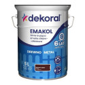 Emalia Olejno-Alkidowa Emakol Strong Brązowy Ciemny 5L Dekoral Emalia Olejno-Alkidowa Emakol Strong Brązowy Ciemny 5L Dekoral