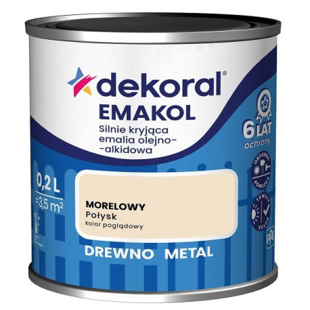 Emalia Olejno-Alkidowa Emakol Strong Morelowy 0,2L Dekoral