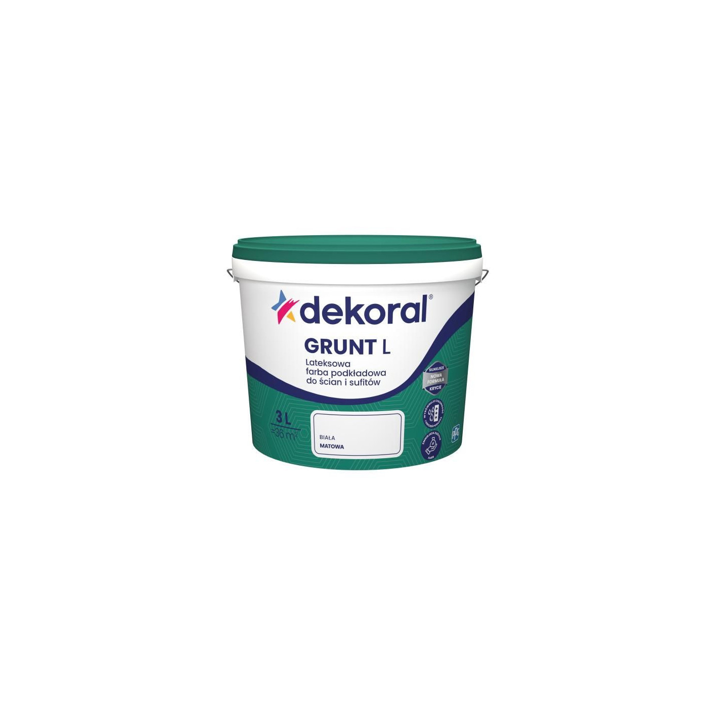 Farba Lateksowa Podkładowa 3L Dekoral Farba Lateksowa Podkładowa 3L Dekoral