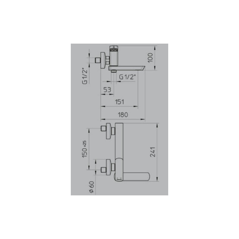 Bateria Wannowa Ścienna Mis 56115443 Palazzani Bateria Wannowa Ścienna Mis 56115443 Palazzani