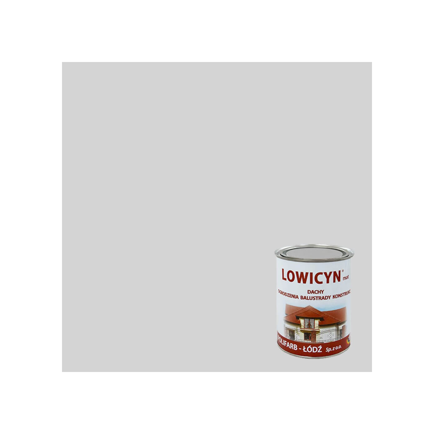 Farba Lowicyn Popielaty Jasny 0,8L Polifarb Łódź Farba Lowicyn Popielaty Jasny 0,8L Polifarb Łódź