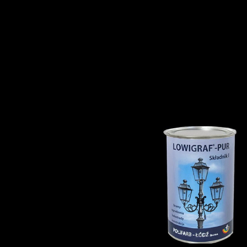 Emalia Lowigraf-Pur Czarna 2,5L Polifarb Łódź Emalia Lowigraf-Pur Czarna 2,5L Polifarb Łódź