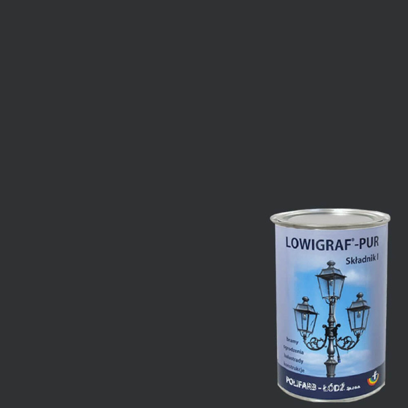Emalia Lowigraf-Pur Szara Grafitowa 2,5L Polifarb Łódź Emalia Lowigraf-Pur Szara Grafitowa 2,5L Polifarb Łódź